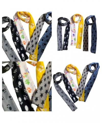 Women Scarves Dog Paws Print Lightweight Shawl Head Wraps Plush Long Scarf Winter Fleece Scarf Fleece Scarf Women Blue $7.79 ...