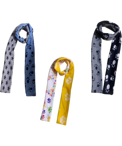 Women Scarves Dog Paws Print Lightweight Shawl Head Wraps Plush Long Scarf Winter Fleece Scarf Fleece Scarf Women Blue $7.79 ...