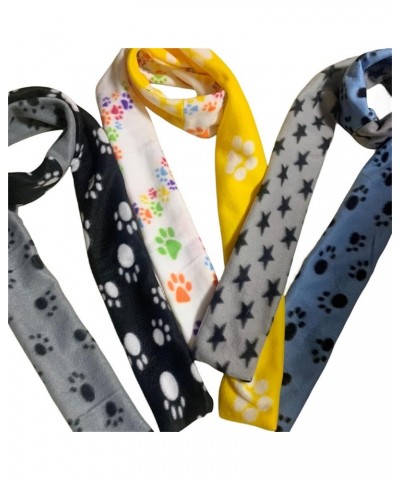 Women Scarves Dog Paws Print Lightweight Shawl Head Wraps Plush Long Scarf Winter Fleece Scarf Fleece Scarf Women Blue $7.79 ...