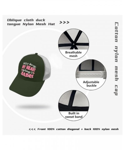 Sorry Boys My Heart Belongs to Daddy Cap Apricot Mens Hats and Caps Gifts for Dad Running Caps Army Green 2 $12.97 Sun Hats