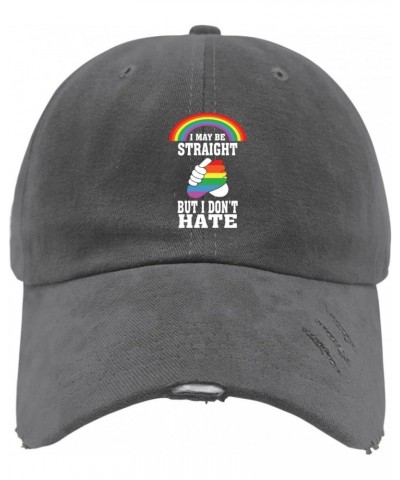 I'm Straight But I Dont Hate Sun Hat Fish Hat Dark Grey Men's Hats & Caps Gifts for Daughter Outdoor Hats $10.90 Sun Hats