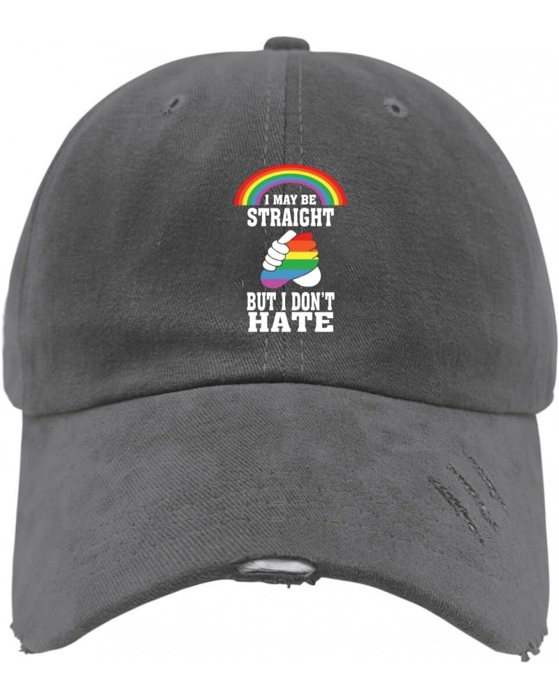 I'm Straight But I Dont Hate Sun Hat Fish Hat Dark Grey Men's Hats & Caps Gifts for Daughter Outdoor Hats $10.90 Sun Hats