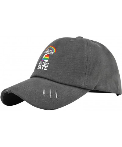 I'm Straight But I Dont Hate Sun Hat Fish Hat Dark Grey Men's Hats & Caps Gifts for Daughter Outdoor Hats $10.90 Sun Hats