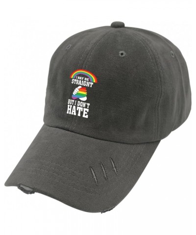 I'm Straight But I Dont Hate Sun Hat Fish Hat Dark Grey Men's Hats & Caps Gifts for Daughter Outdoor Hats $10.90 Sun Hats