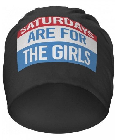 Saturdays are for The Girls Beanie Hat Men Winter Warm Hat Women Knit Hat Slouchy Skull Cap Hedging Hat Black Black $9.99 Sku...