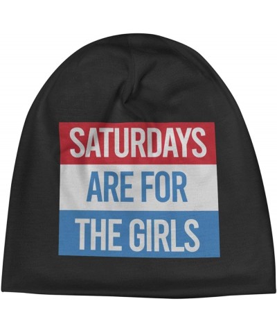 Saturdays are for The Girls Beanie Hat Men Winter Warm Hat Women Knit Hat Slouchy Skull Cap Hedging Hat Black Black $9.99 Sku...