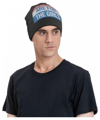 Saturdays are for The Girls Beanie Hat Men Winter Warm Hat Women Knit Hat Slouchy Skull Cap Hedging Hat Black Black $9.99 Sku...