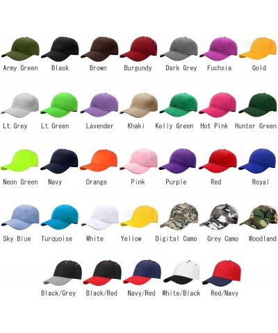 2pcs Baseball Cap for Men Women Adjustable Size for Outdoor Activities Black/Woodland Camo $9.71 Baseball Caps