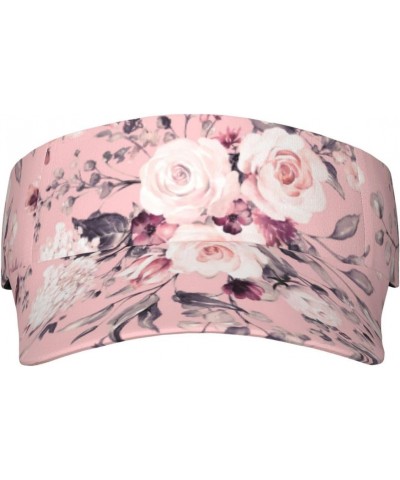 Tea Rose Sun Visor Hat Womens Men,Adjustable Summer Sun Hats Beach Hat Sport Cap $10.81 Sun Hats