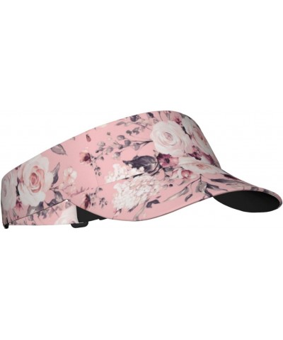 Tea Rose Sun Visor Hat Womens Men,Adjustable Summer Sun Hats Beach Hat Sport Cap $10.81 Sun Hats