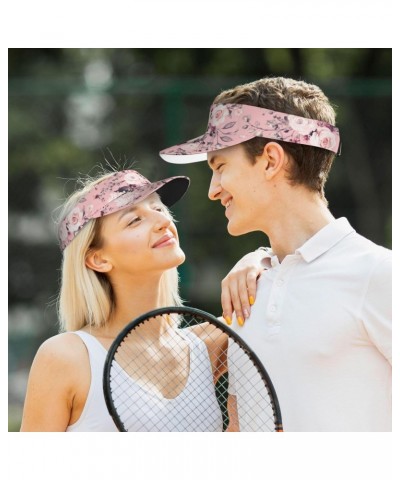 Tea Rose Sun Visor Hat Womens Men,Adjustable Summer Sun Hats Beach Hat Sport Cap $10.81 Sun Hats