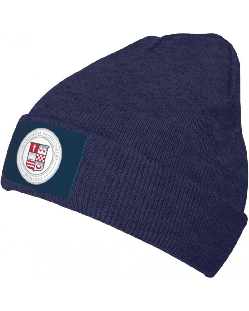 Sacred Heart University Logo Beanie Knit Hats for Men&Women-Daily Knit Ribbed Cap - Caps for Cold Weather $10.94 Skullies & B...