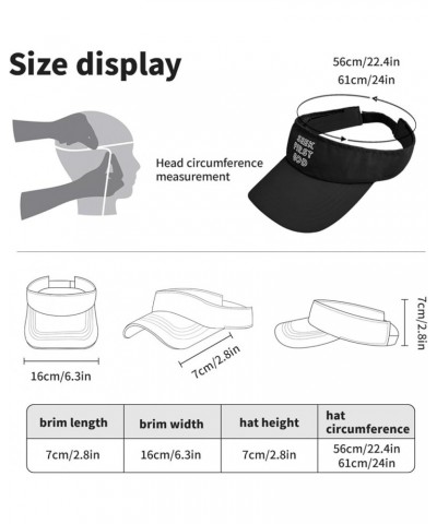 Seek First God Caps Visor Hats for Women Sun Visor Trendy Visor Sun Hat Allblack $10.58 Sun Hats