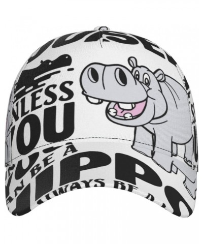 Baseball Cap Dad Hats Adjustable Curved Brim Trucker Hat for Men Women-Hippo $12.60 Baseball Caps