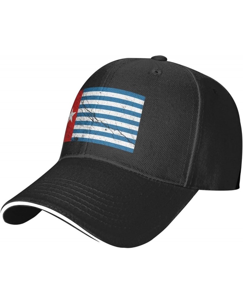 Morning Star Flag Texture Effect Baseball Cap Women Men Hats Adjustable Truck Driver Sun Hat Dad Baseball Caps Black $11.61 B...