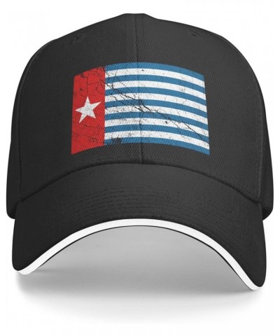 Morning Star Flag Texture Effect Baseball Cap Women Men Hats Adjustable Truck Driver Sun Hat Dad Baseball Caps Black $11.61 B...