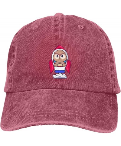 Cute Owl Baseball Cap for Men Women Hats Cotton Trucker Caps Adjustable Dad Hat Red $9.16 Baseball Caps