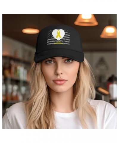 COPD Awareness Baseball Cap Adjustable Casual Mesh Hats Duck Tongue Hat for Men and Women43 Black $8.78 Baseball Caps