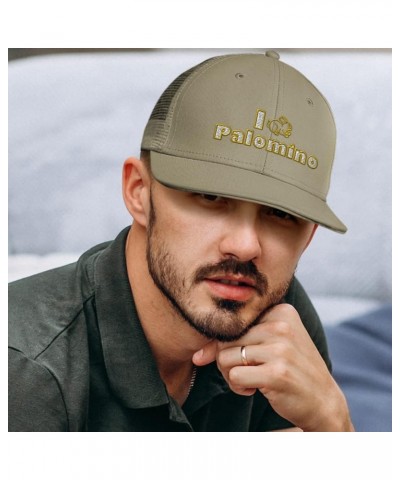 Custom Trucker Hat Baseball Cap I Rabbit Palomino Bunny Cotton Animal Dad Hats for Men & Women Grey Design Only $12.80 Baseba...