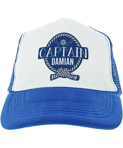 Boat Gifts Captain Your Text Nautical Customized Hats Boat Captains Hat Personalized Trucker Hat Blue 12 $72.52 Baseball Caps