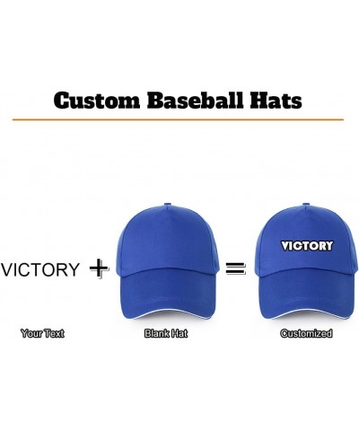 10 Pack Customize Baseball Cap with Your Own Text Name Personalized Adjustable Trucker Hat for Men&Women Blue $36.79 Baseball...