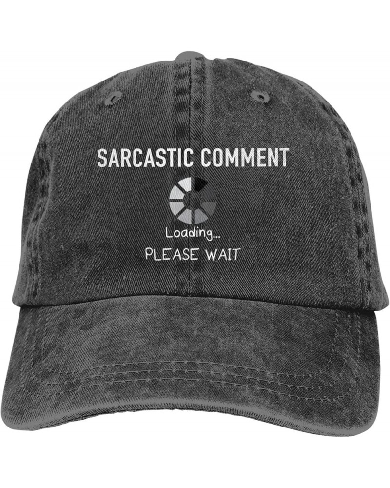 Hiking Hats for Women Funny Ball Hat for Women Tennis Hat Light Weight Sarcastic Comment Loading Please Wait Sports Cap Black...