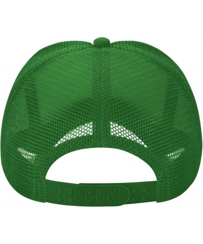 Custom Hat Your Design Here Add Your Name Text Logo Customized Made Trucker Hats Green $7.35 Baseball Caps