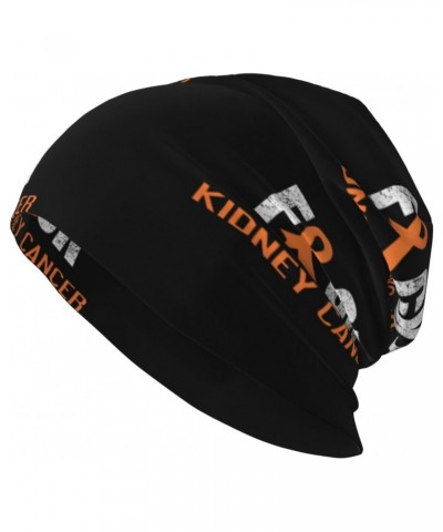 Fuck Kidney Cancer Orange Ribbon Experience Cozy Luxury: Milk Silk Knit Beanie - Your Must-Have Outdoor Accessory! $10.15 Sku...