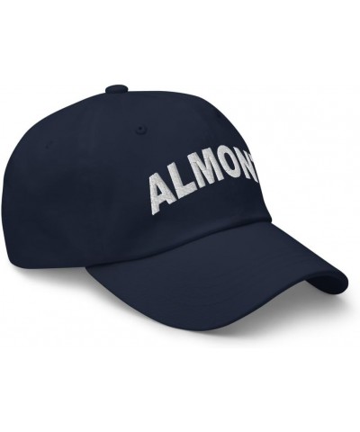 Almont Michigan Hat Almont MI Cap Embroidered Dad Hat Adjustable Strap Closure Unisex Navy $16.80 Baseball Caps