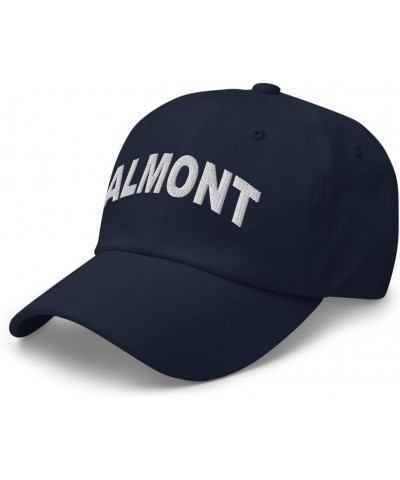 Almont Michigan Hat Almont MI Cap Embroidered Dad Hat Adjustable Strap Closure Unisex Navy $16.80 Baseball Caps