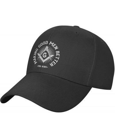 The Midnight Freemasons - Making Good Men Better Baseball Cap Women Dad Hat Men Sun Hat Trucker Hat Black Black $9.98 Basebal...