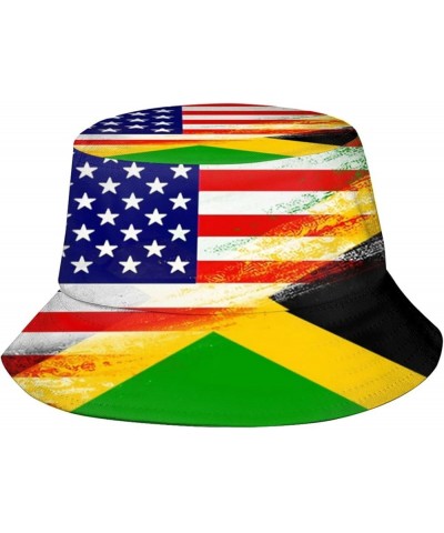 Jamaican Flag Bucket Hat Cute Fisherman Hat Jamaica Flag Bucket Hats Sun Hat for Fishing Hiking Camping Jamaica-005 $11.29 Bu...