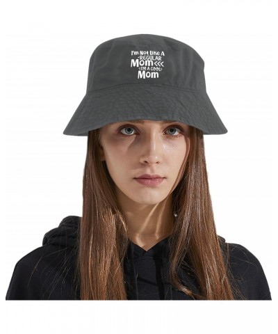 I'm Not Like A Regular Mom Im A Cool Mom Bucket Hats Bucket Hat Funny Women Hat Basketball Accessories for Travel Wash Black ...