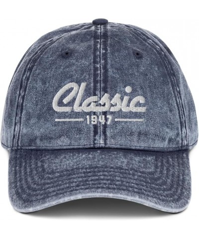 Classic 1947 Hat Cap for Birthday Idea Father Dad Grandpa Navy $17.66 Baseball Caps