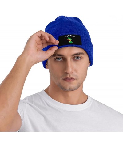 Winter Knit Hat Cap for Men Women, Guyana Unisex Beanie Hat Cuffed Skull Cap Warm Ski Hats Black Blue $6.50 Skullies & Beanies