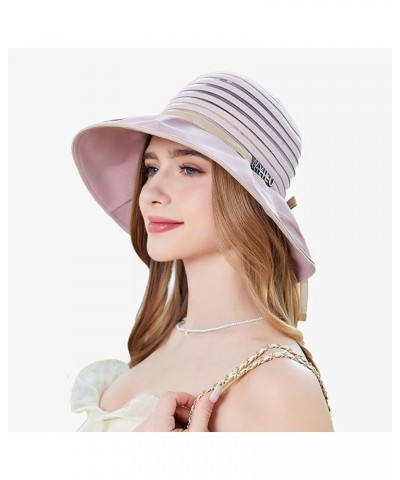 Sun Hats for Women,Hide Brim UPF 50+ Sun Protection Comfortable Womens Bucket Hat for Outdoor Travel Pink $9.89 Sun Hats