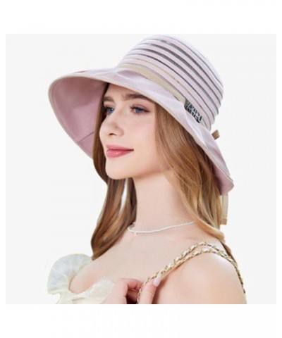 Sun Hats for Women,Hide Brim UPF 50+ Sun Protection Comfortable Womens Bucket Hat for Outdoor Travel Pink $9.89 Sun Hats