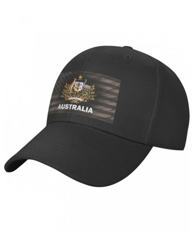 Coat of Arms of Australia Flag Classic Duckbill Caps for Stylish Sun Protection Outdoor Black $11.94 Baseball Caps