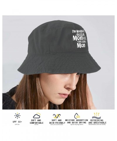 I'm Not Like A Regular Mom Im A Cool Mom Bucket Hats Bucket Hat Funny Women Hat Basketball Accessories for Travel Wash Black ...