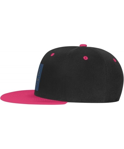 Graffiti Star Seamless Figure Baseball Cap for Men Women Snapback Hat Adjustable Flat Bill Hats Pink $12.85 Baseball Caps