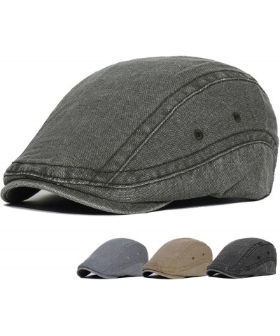 Adjustable Newsboy Caps Men Woman Casual Beret Flat Ivy Cap Soft Solid Driving Cabbie Hat Peaked Cap Unisex C4 $12.20 Newsboy...