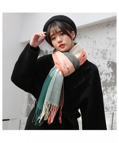 Scarf Shawl Scarves Wraps Plaid Scarf For Women Winter Scarves Tassel Scarfs Hijab Stoles (Color : Onecolor, Size : 200 * 60c...