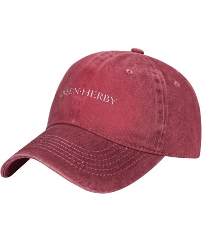 Qveen Herby Baseball Cap for Men Women Classic Vintage Denim Running Sports Trucker Hat Black Red $9.50 Baseball Caps