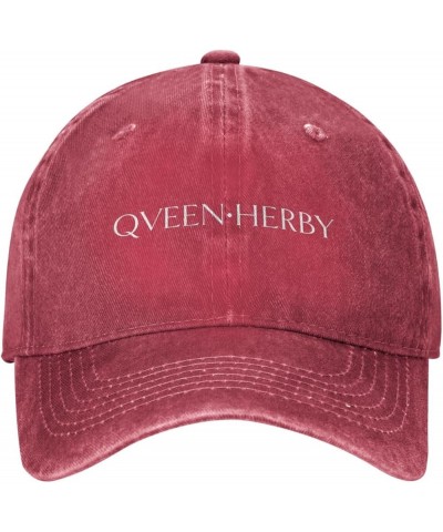 Qveen Herby Baseball Cap for Men Women Classic Vintage Denim Running Sports Trucker Hat Black Red $9.50 Baseball Caps