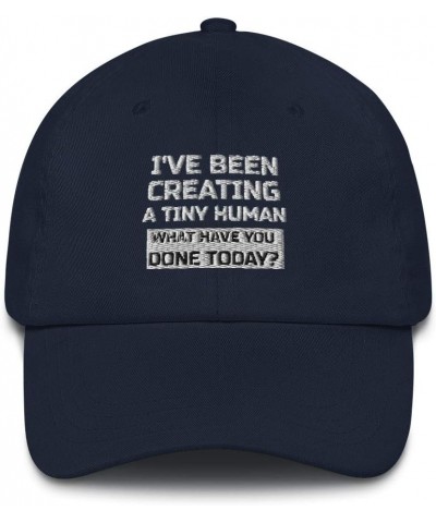 Funny Pregnancy Announcement Gift Embroidered Dad Hat Baseball Cap Cotton Adjustable New Mom Gift New Dad Navy $20.56 Basebal...