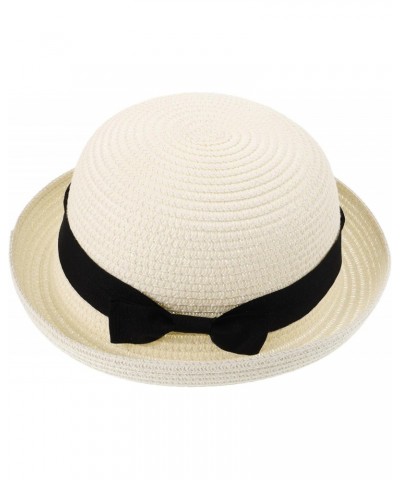 2pcs Bowler Hat Women Straw Beach Hat Women Sun Hat Summer Straw Hat Women Beach for Women $8.75 Sun Hats