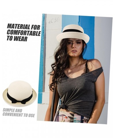 2pcs Bowler Hat Women Straw Beach Hat Women Sun Hat Summer Straw Hat Women Beach for Women $8.75 Sun Hats