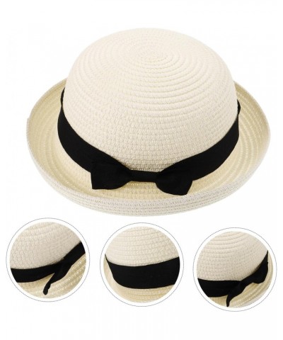 2pcs Bowler Hat Women Straw Beach Hat Women Sun Hat Summer Straw Hat Women Beach for Women $8.75 Sun Hats