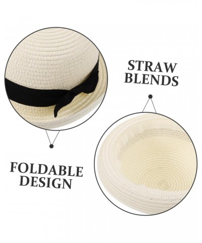 2pcs Bowler Hat Women Straw Beach Hat Women Sun Hat Summer Straw Hat Women Beach for Women $8.75 Sun Hats