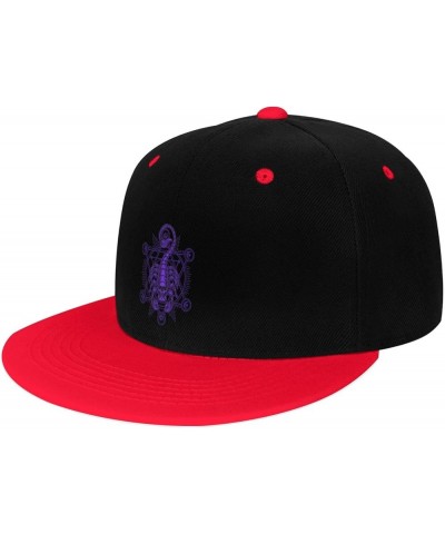 Skeleton Scorpion Snapback Hat for Men Women Baseball Cap Trucker Flat Bill Hats Dad Caps Red $11.64 Baseball Caps